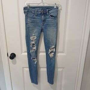 ⭐️ American Eagle Next Level Stretch size 4 skinny jeans.‎ Preowned